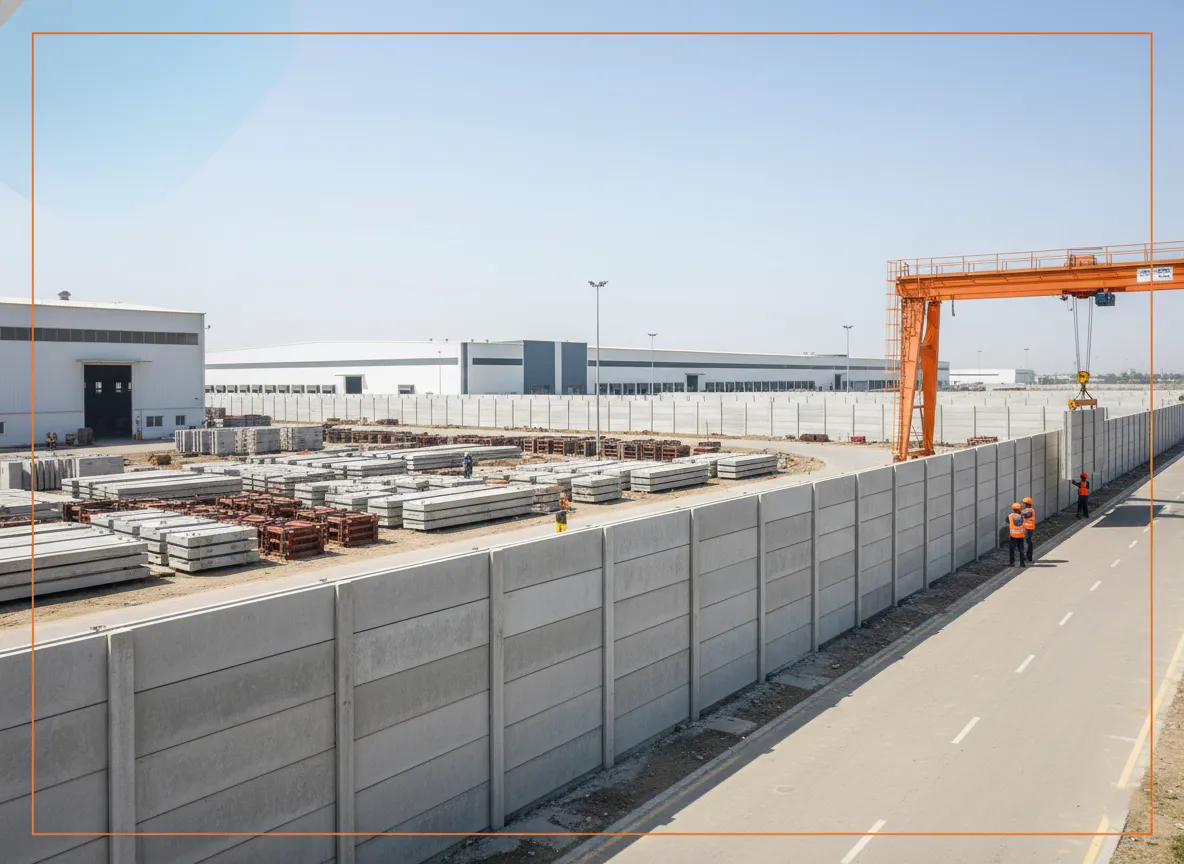 RCC Precast Boundary Wall Manufacturer in Vapi